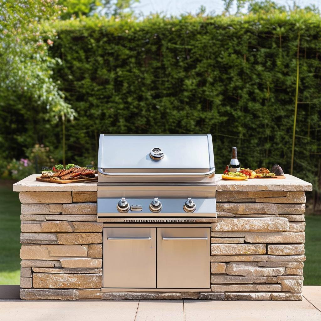 built in bbq grill