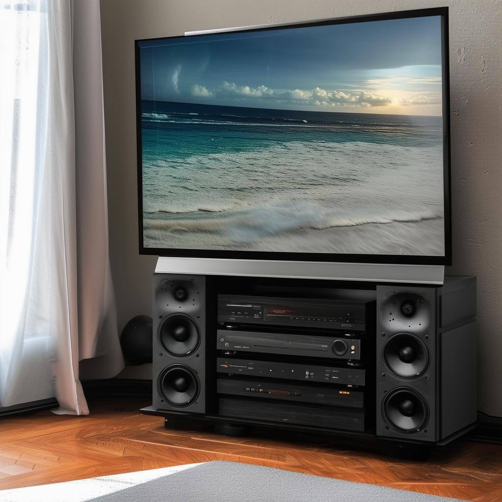 home stereo and tv