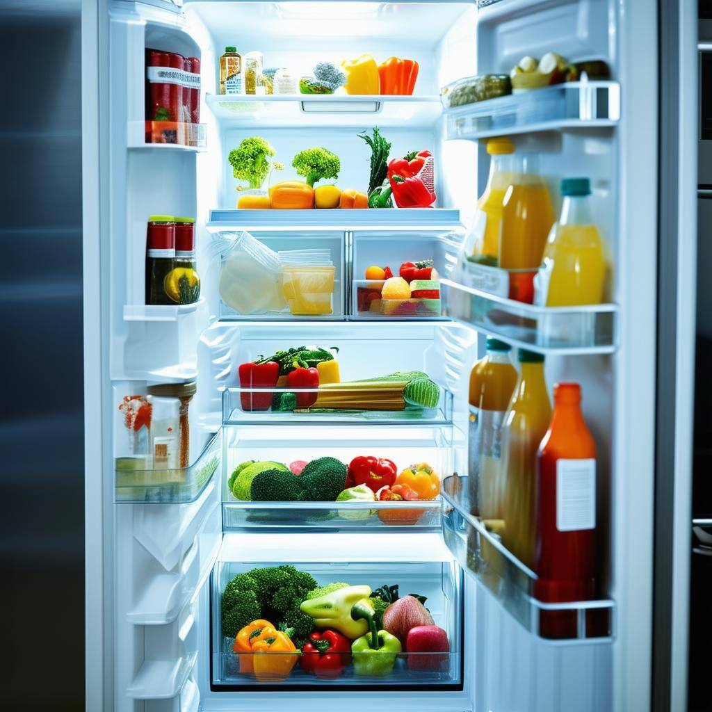 opening refrigerator
